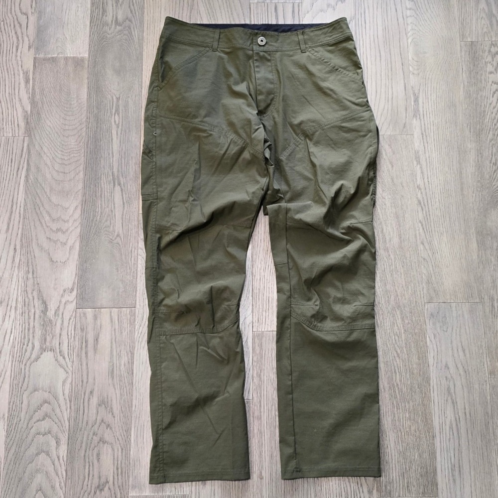 Kuhl Mens Renegade Rock Pants Olive Green Hiking Outdoor 36x32 Gorpcore